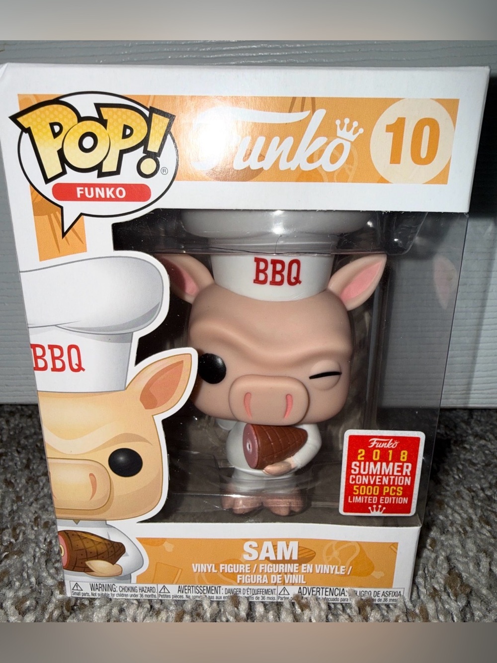 Funko SAM Vinyl Figure - Pink, White & Brown